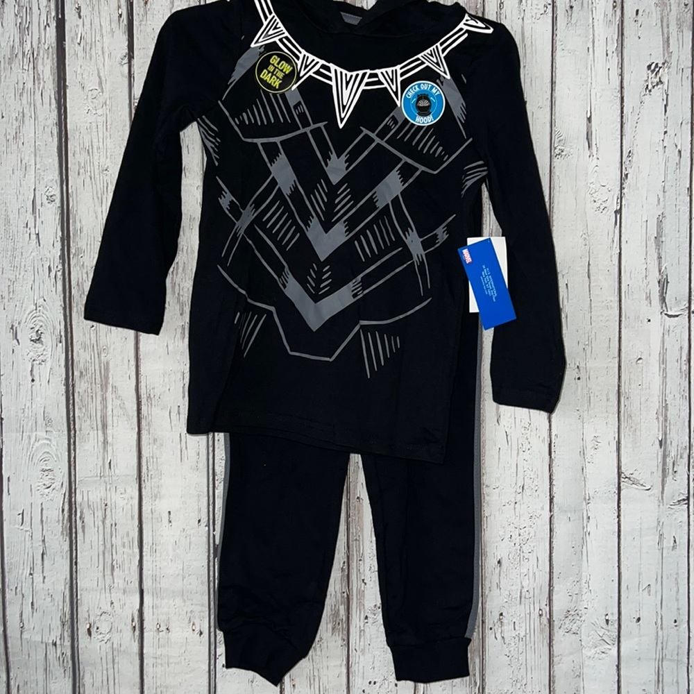 Black panther cosplay set size 5 in boys